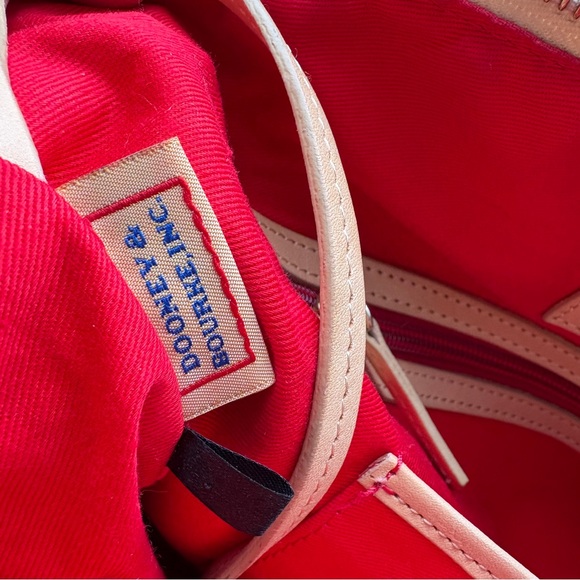 Dooney & Bourke Dillen Double Pocket Satchel Yellow Canvas - Picture 14 of 16